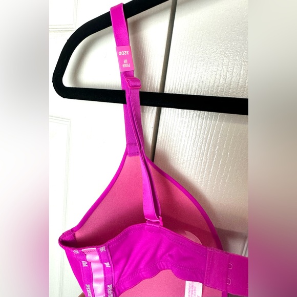 New PINK Victoria’s Secret Wear Everywhere Push Up Bra Magenta Pink Padded Wire - Picture 8 of 16